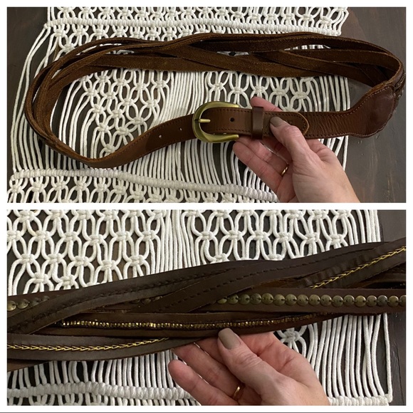 Abercrombie & Fitch Accessories - NWT A&F leather braided studded belt